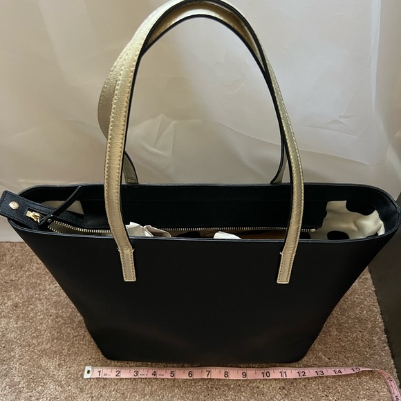 Kate Spade Black & Gold Elegant Tote - Picture 4 of 10